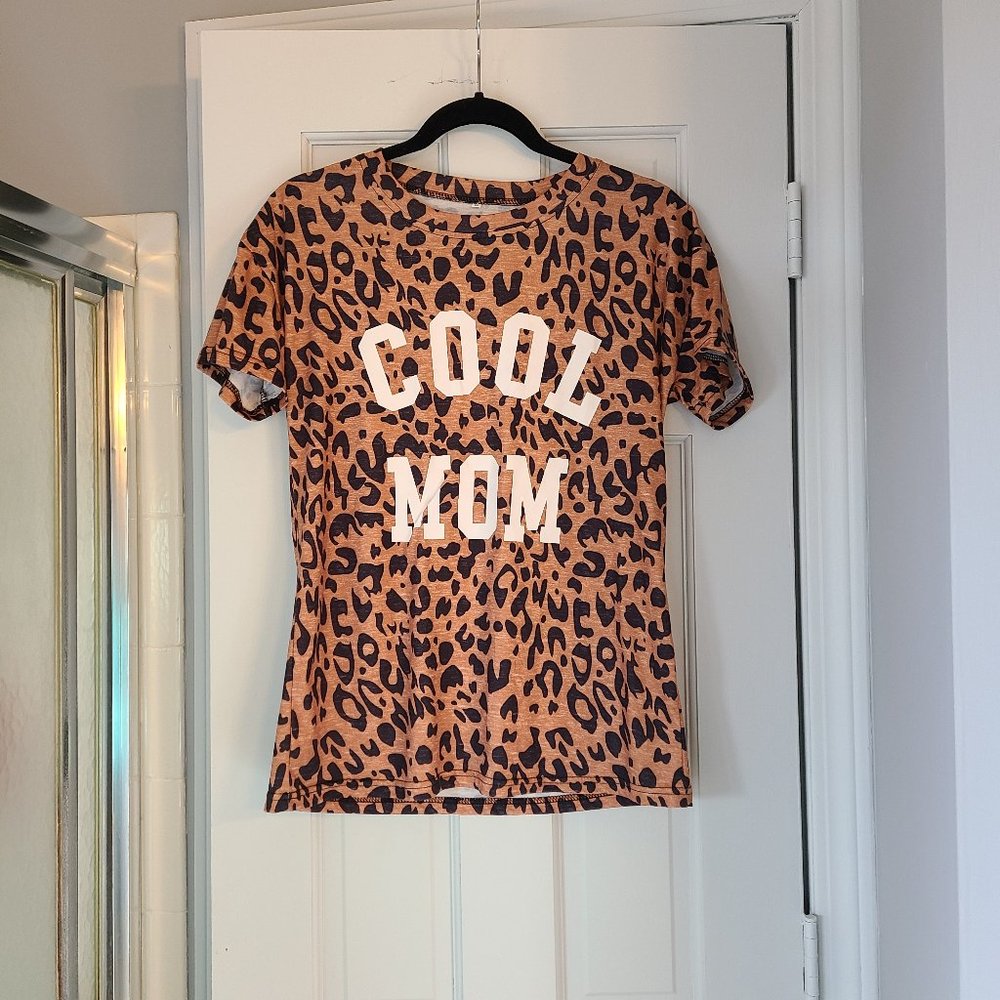 Cheetah Print 'Cool Mom' Tee